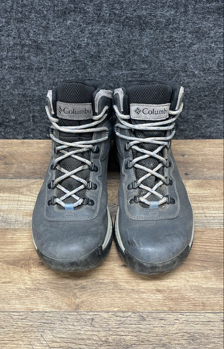 Columbia Newton Ridge Plus II Waterproof Grey Hiking Boots Women's Size 11