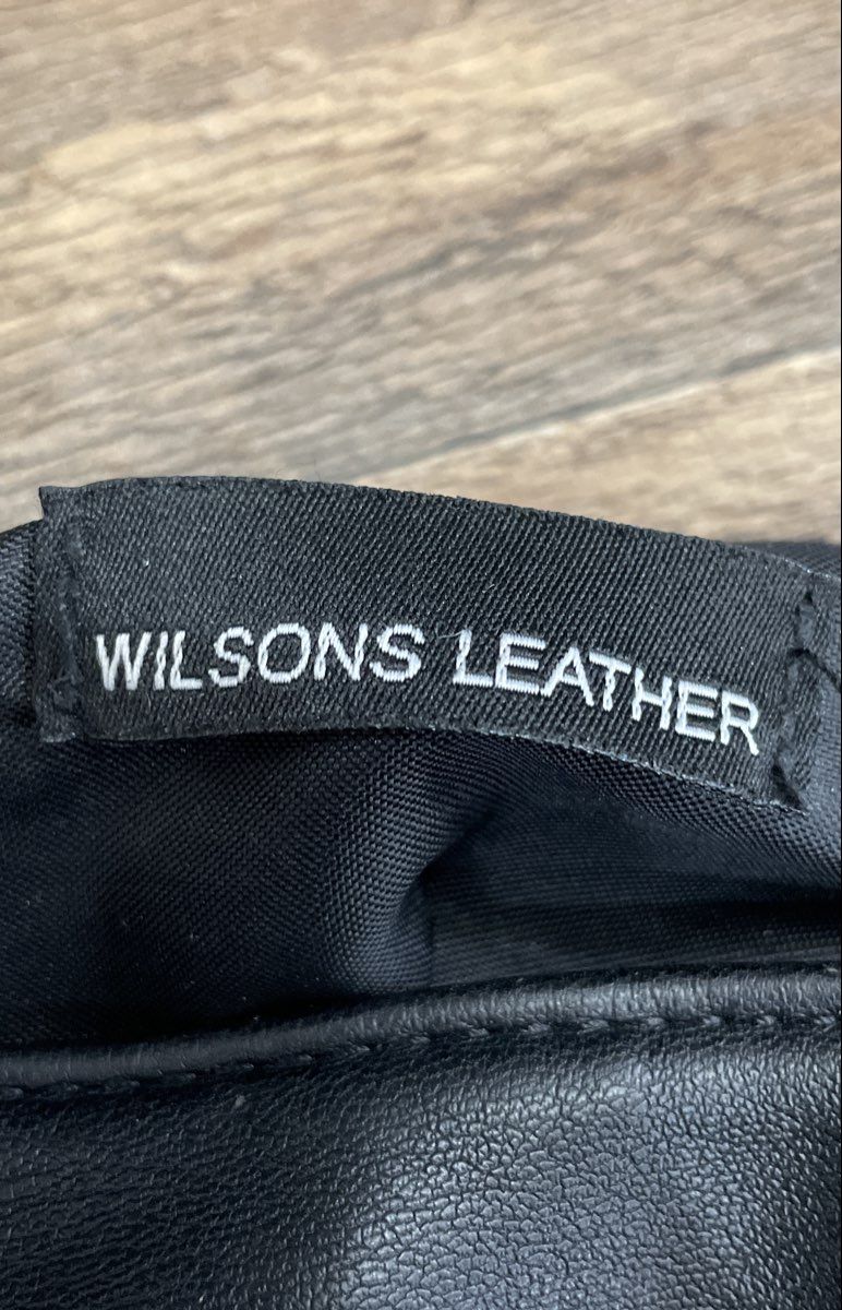 Wilsons Leather Black Vintage Multi-Pocket Crossbody Messenger Bag