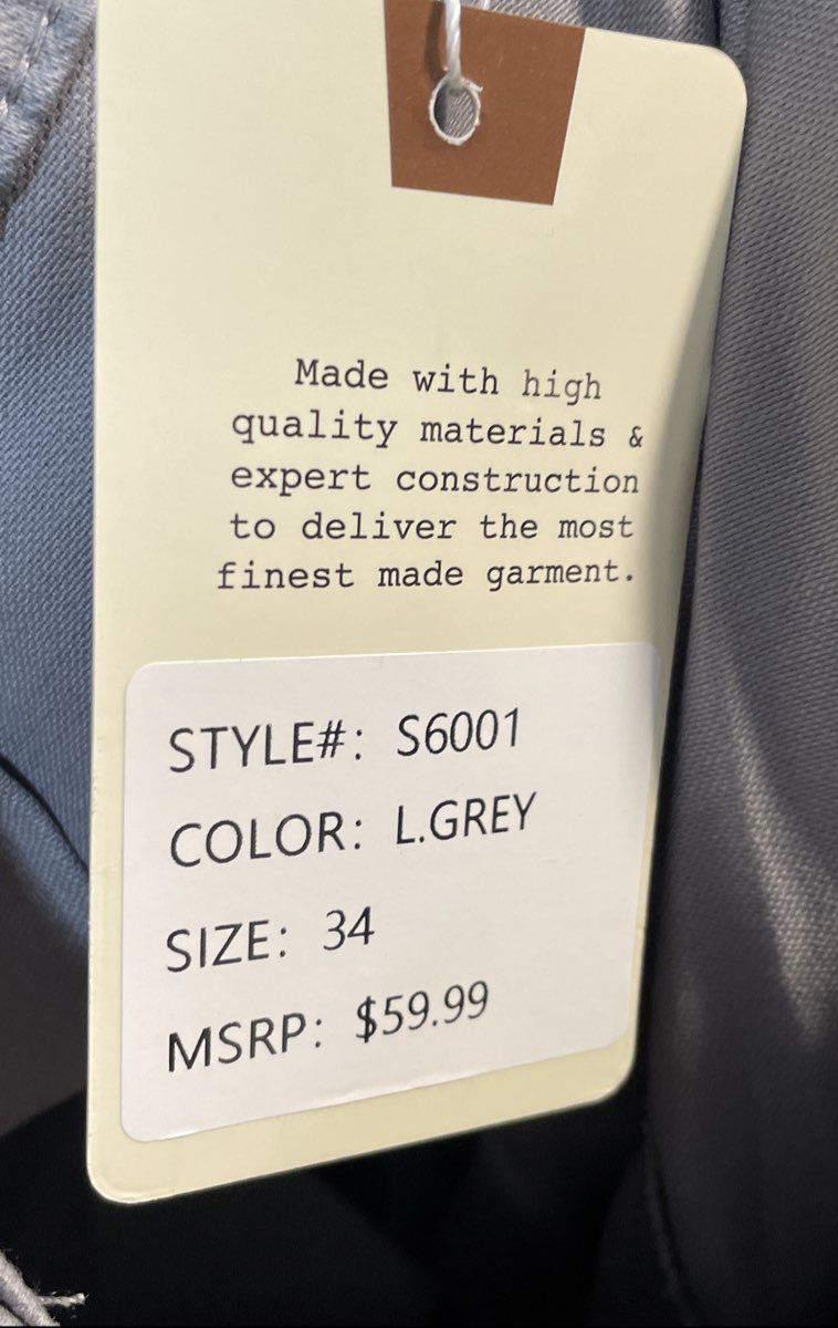 Roaming Soul Men's Cargo Shorts Light Grey Cotton Spandex NWT Size 34