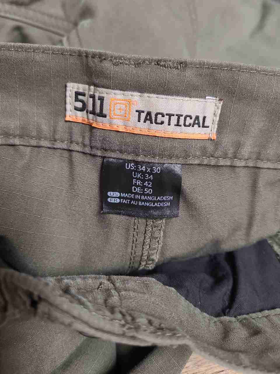 5.11 Tactical Men's Olive Green Ripstop Cargo Pants Sz 34x30