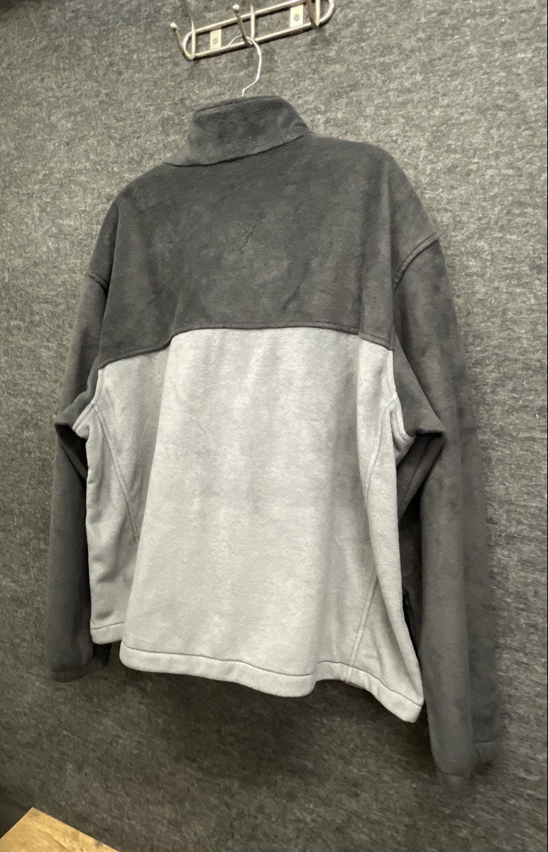 Columbia Men's Full Zip Fleece Jacket Gray Colorblock NWT Sz XXL