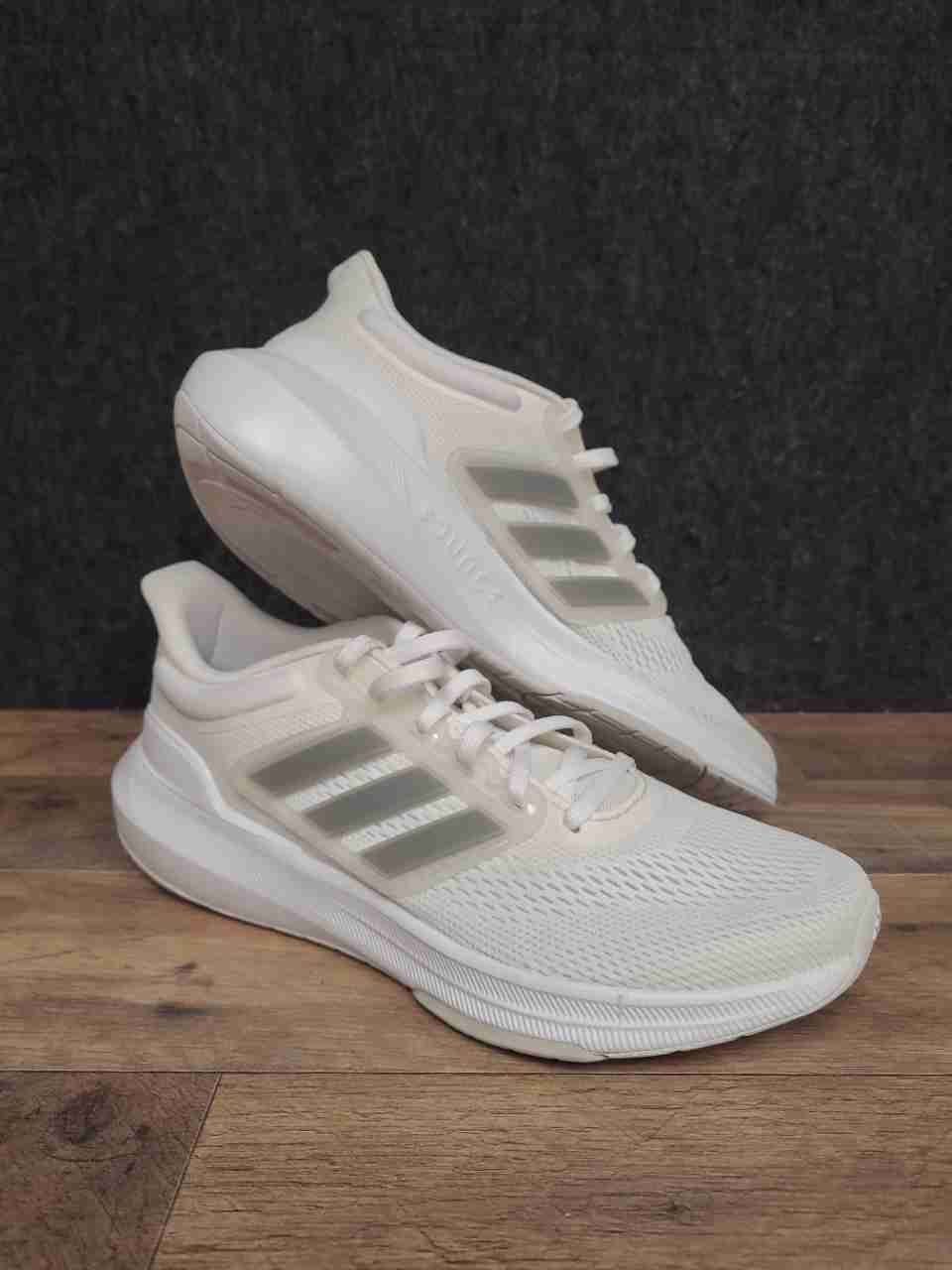 Adidas EQ21 Run White Silver Metallic Men's Running Shoes Size 9.5