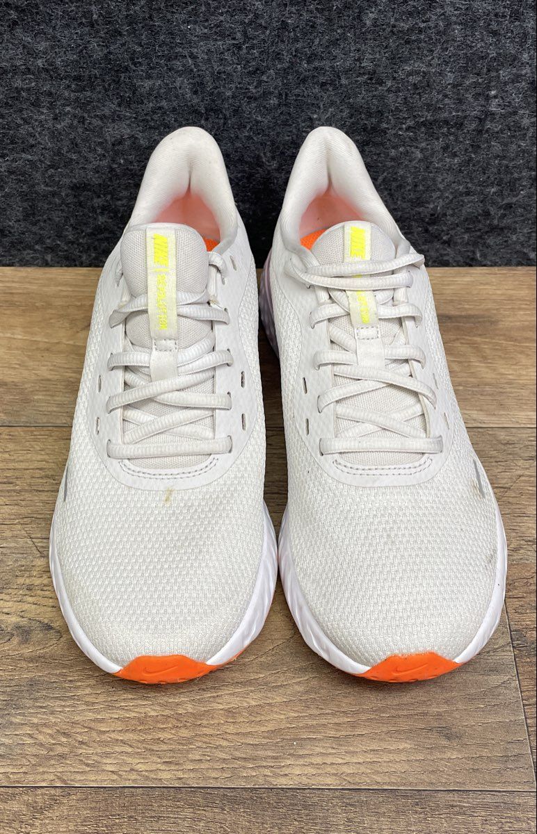 Nike Revolution 5 White Pink Laser Orange Women's Running Shoes Size 8.5