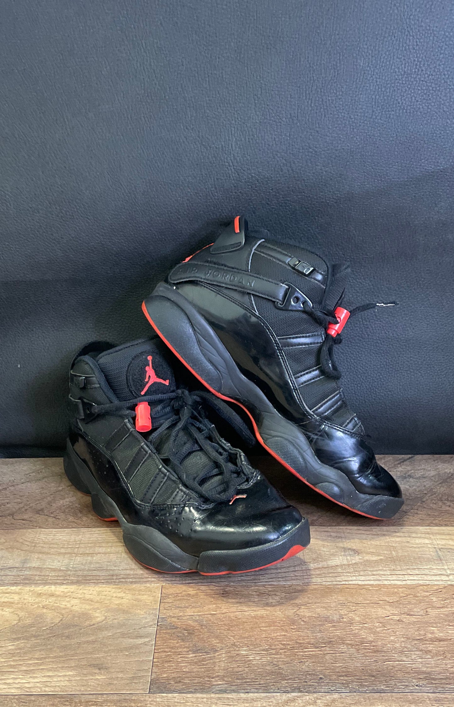 Nike Air Jordan 6 Rings Black Infrared Men's Basketball Shoes Size 8