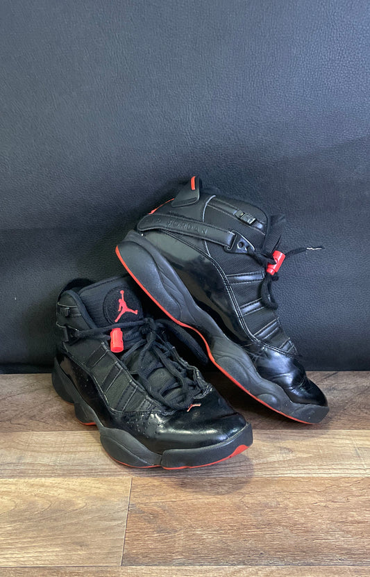 Nike Air Jordan 6 Rings Black Infrared Men's Basketball Shoes Size 8
