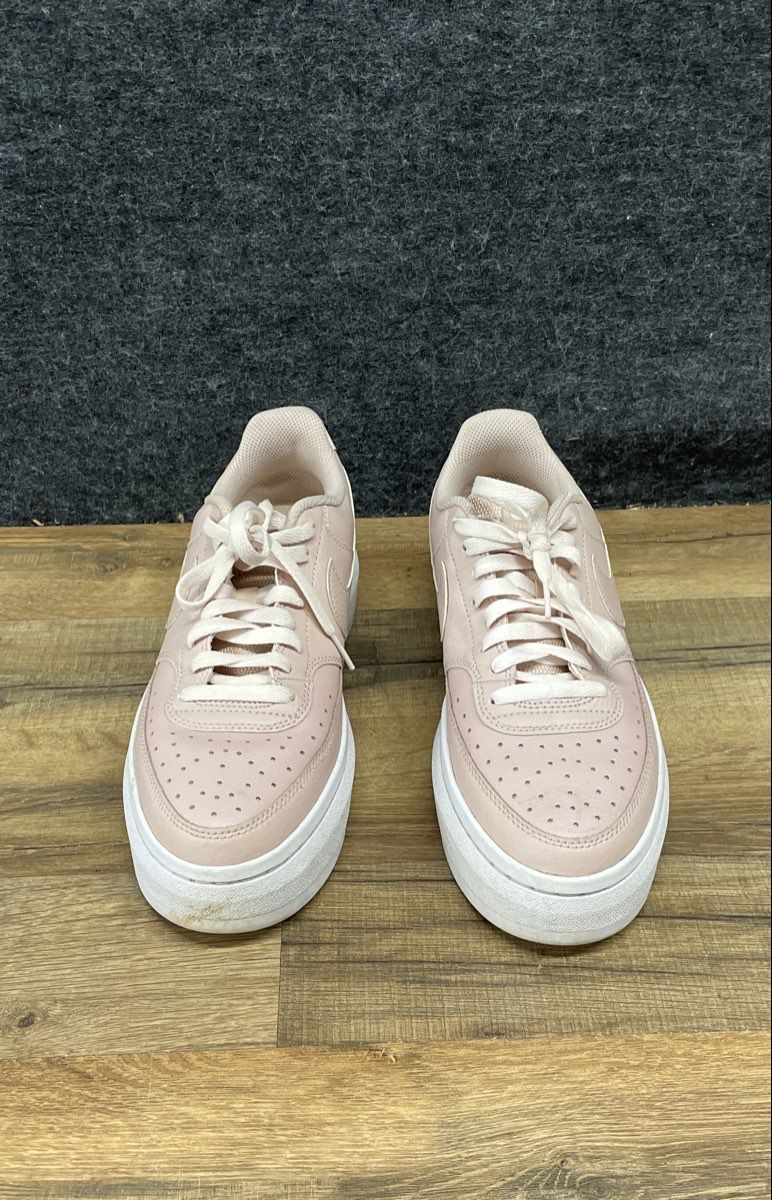 Nike Court Vision Alta Soft Pink White Platform Sneakers Women's Size 10
