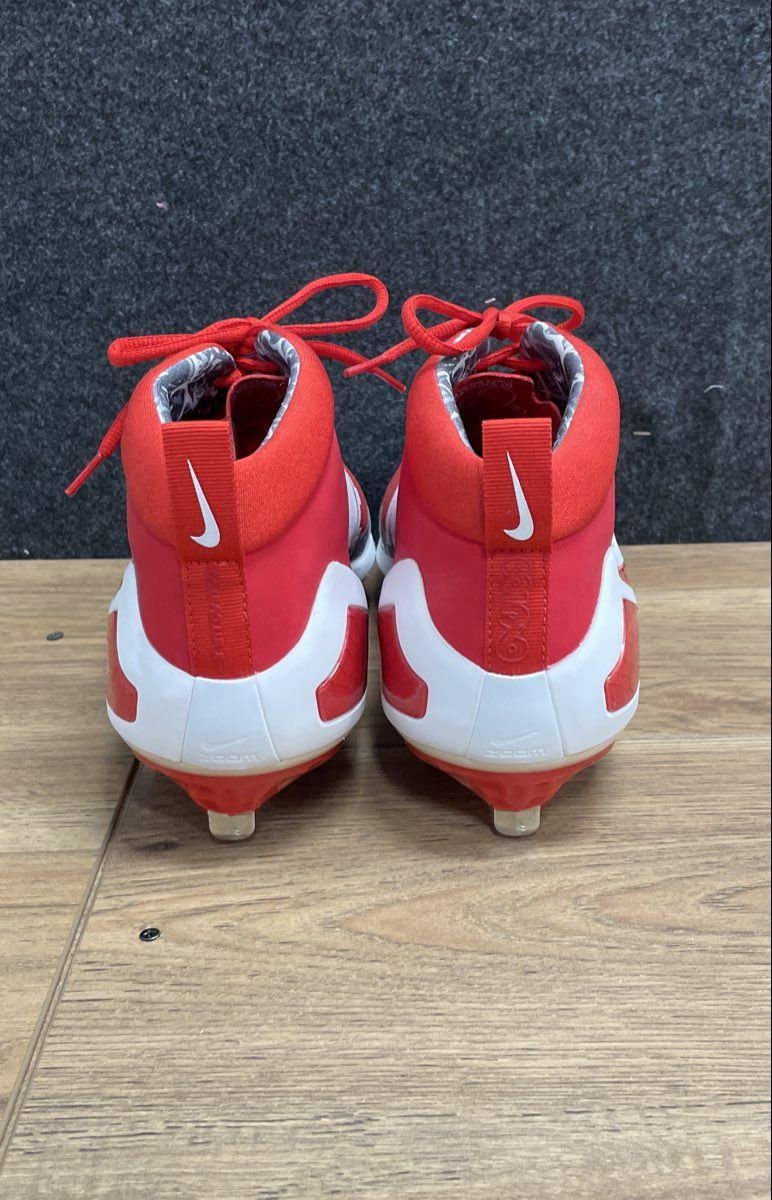 Nike Zoom Trout 4 Mid University Red White Baseball Cleats Size 13