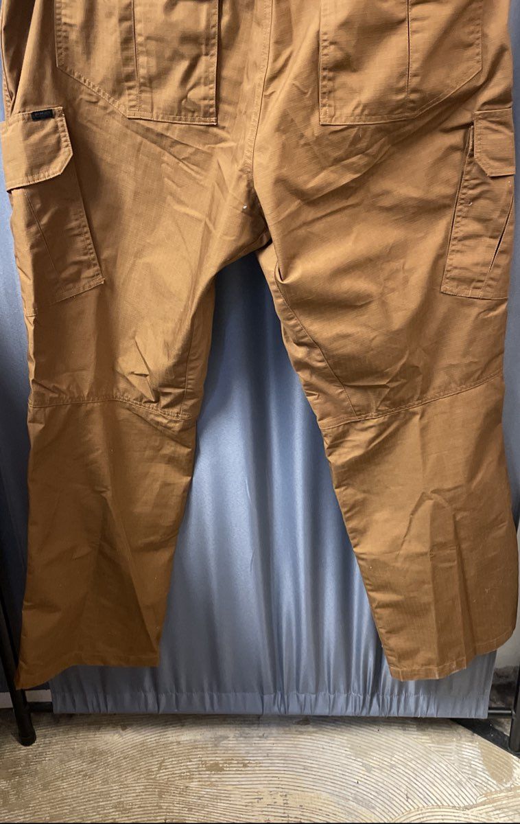 CQR Men's Tactical Tech Pants Copper Brown Ripstop Cargo Combat NWT Sz 42x32