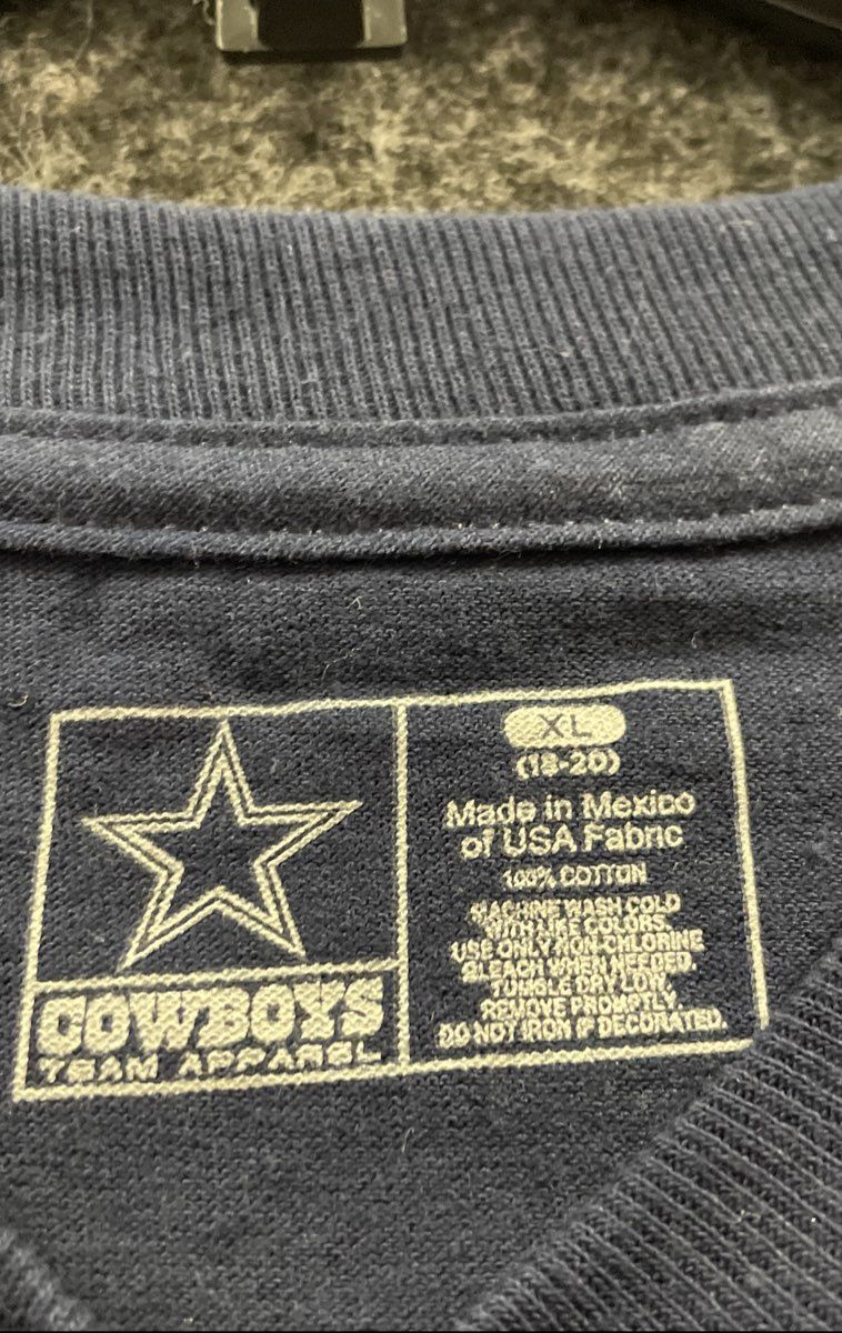 NFL Dallas Cowboys Youth Navy T-Shirt Inaugural Season 2009 Stadium Sz XL NWT