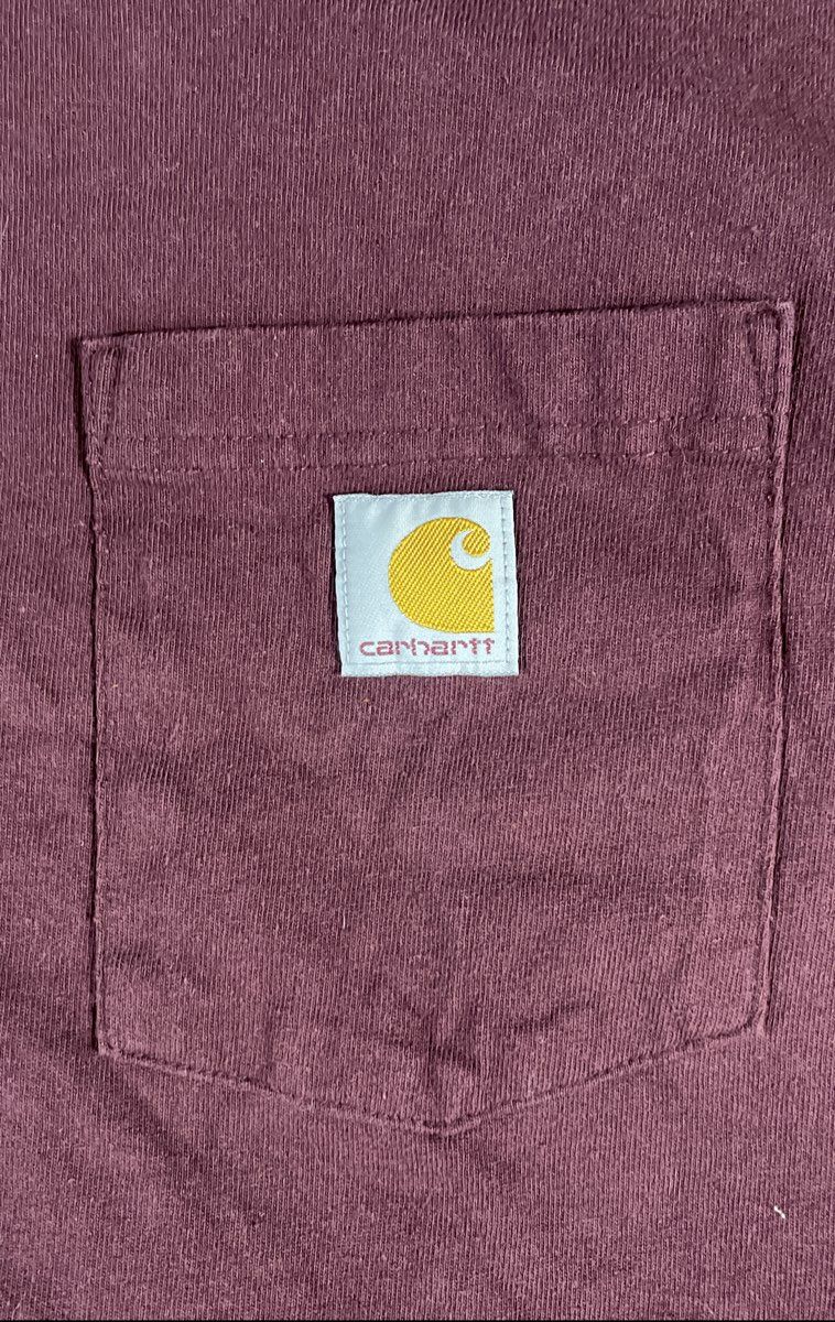Carhartt Men's K87 Workwear Pocket T-Shirt Burgundy Red Loose Fit Sz 2XL