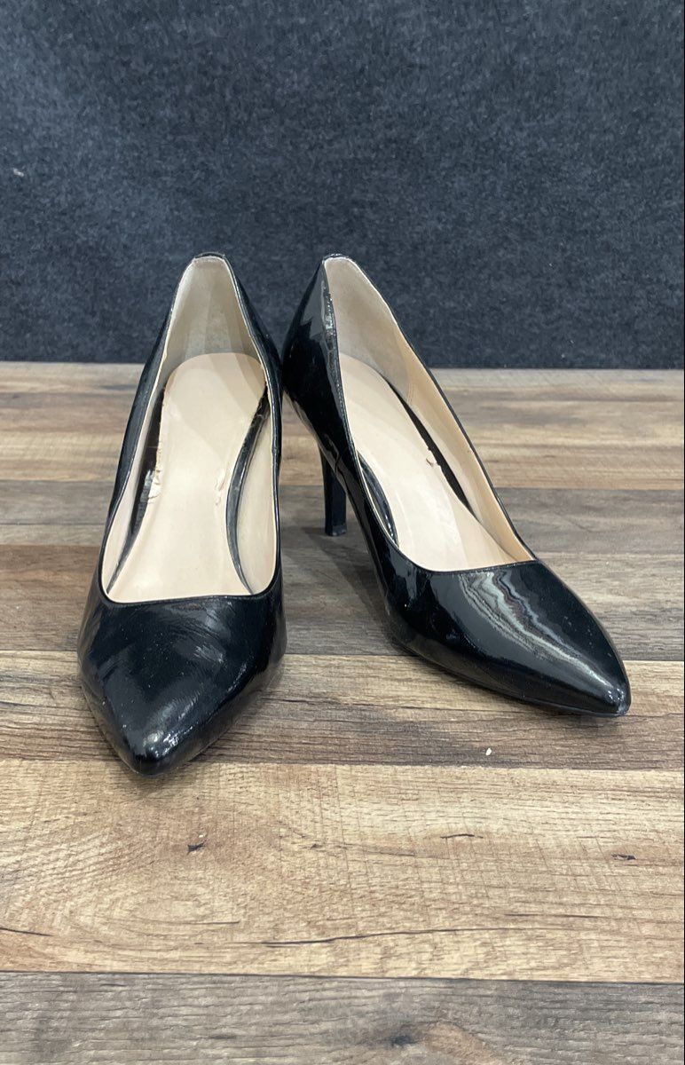 Cole Haan Grand.OS Black Patent Leather Pointed Toe Pumps Heels Size 9.5 C