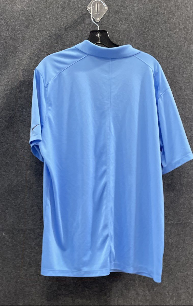 Nike Men's Light Blue Dri-FIT Golf Polo Shirt Short Sleeve Solid Size XL