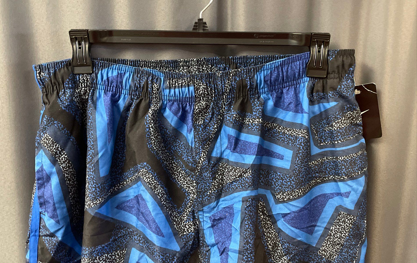 Nike Men's Blue Patterned Geometric Swim Trunks Mesh Lining Sz XXL NWT