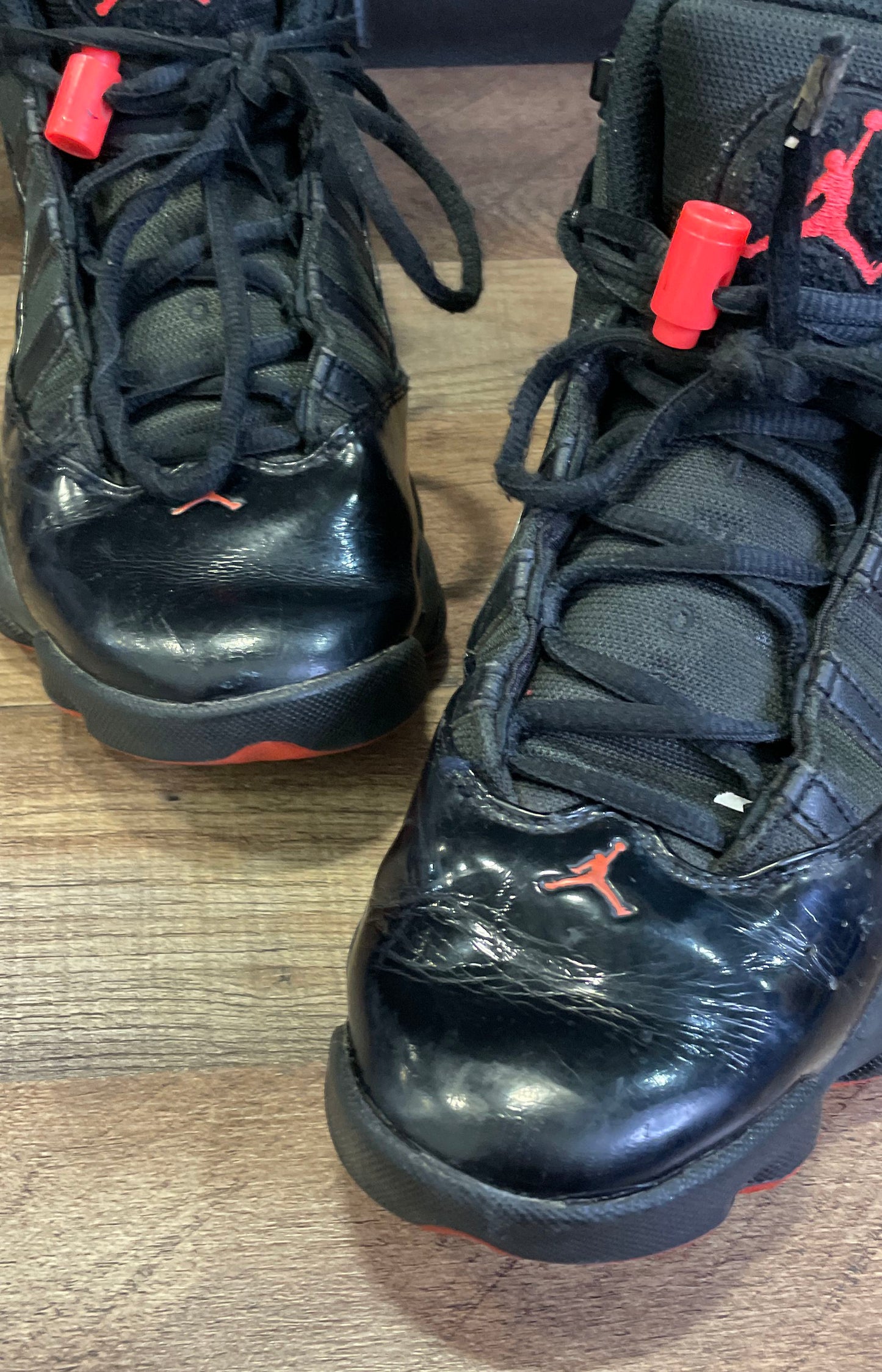 Nike Air Jordan 6 Rings Black Infrared Men's Basketball Shoes Size 8