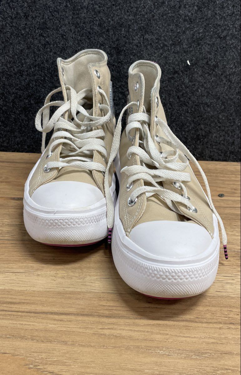Converse Chuck Taylor All Star Move Desert Sand Pink Platform High Top Size 9
