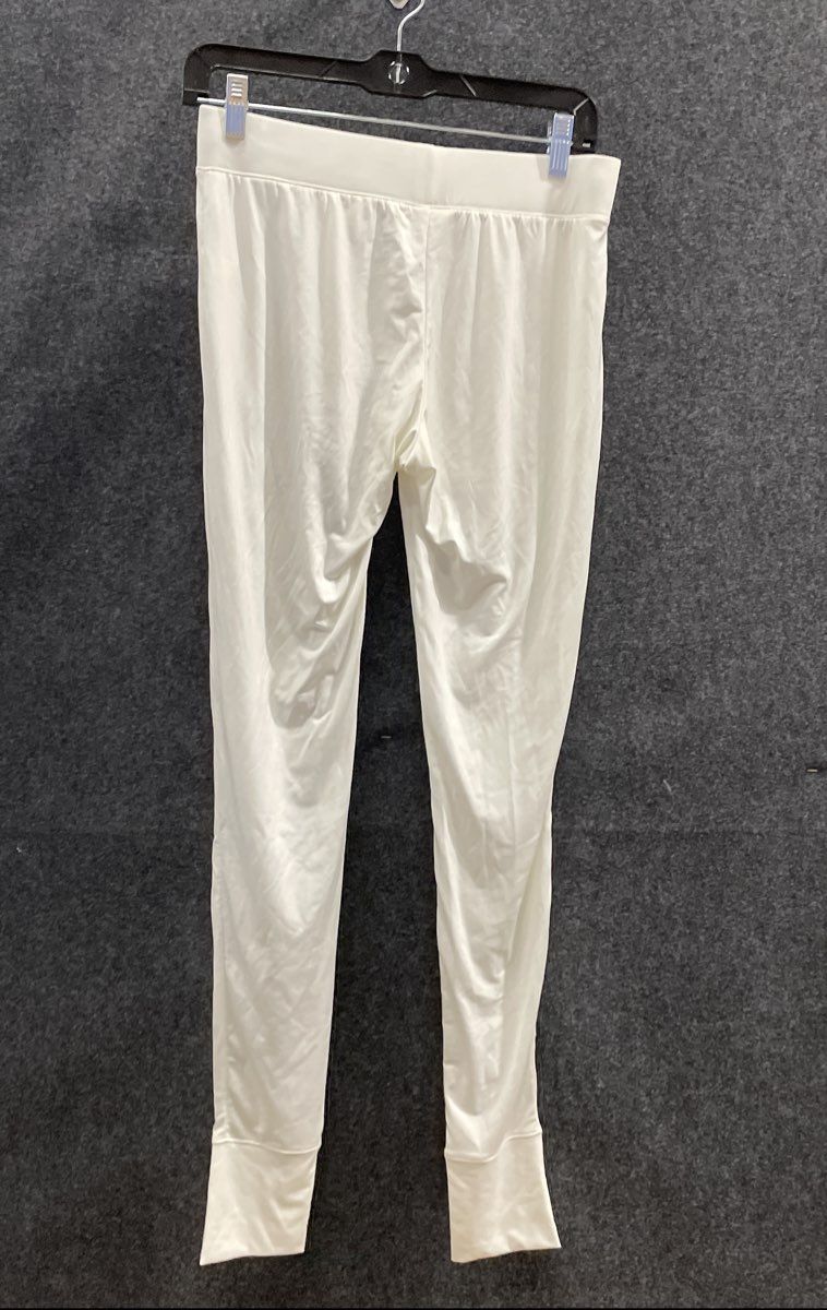 Lands' End Women's White Leggings Polyester Spandex Base Layer Pants Sz XS 2-4