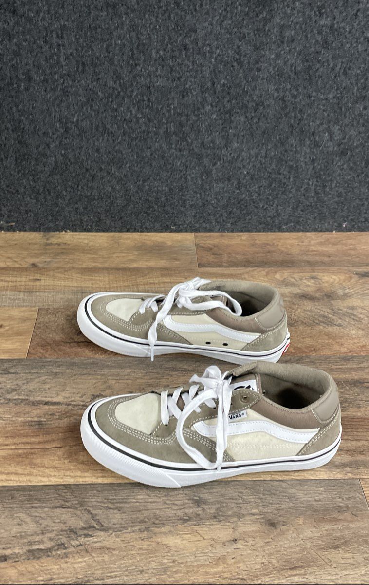 Vans Rowan Walnut White Skate Shoes Men's Size 6.5