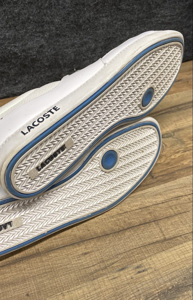 Lacoste Observe 2 MS SPM White Navy Blue Men's Lifestyle Sneakers Size 12