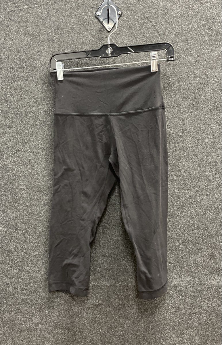 Lululemon Women's Black Wunder Train High-Rise Crop 21" Leggings Sz 6