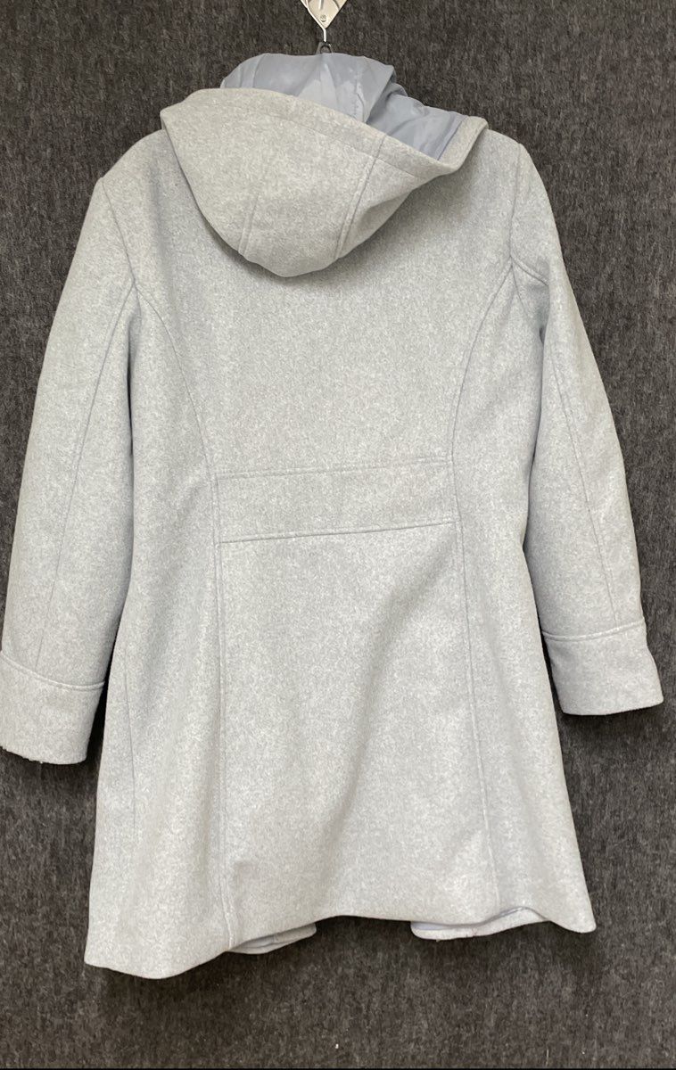Vince Camuto Women's Light Blue Faux Wool Hooded Jacket Sz XL