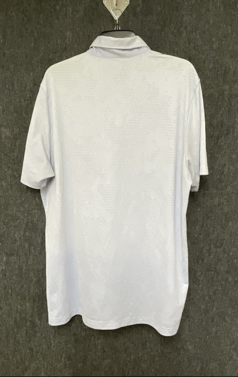 Adidas Men's Light Blue Primegreen Textured Camo Polo Shirt Sz XL