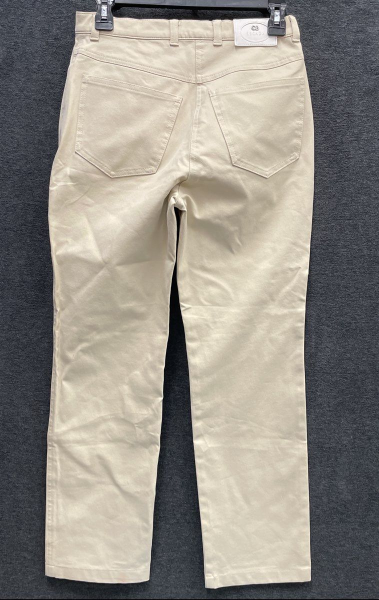 Escada Women's Vintage Y2K Beige High Rise Straight Leg Jeans Pants Size 38 8