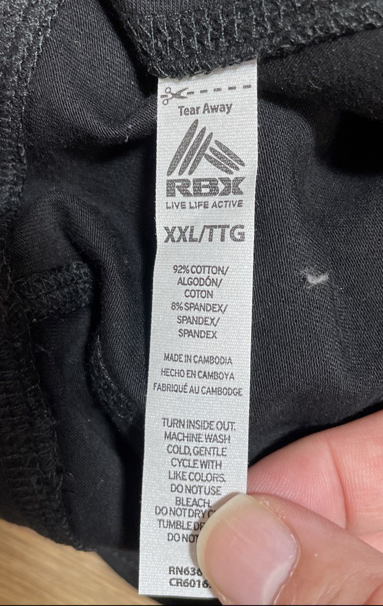 RBX Live Women's Black 7/8 Ankle Leggings Tulip Hem Pockets Sz XXL NWT