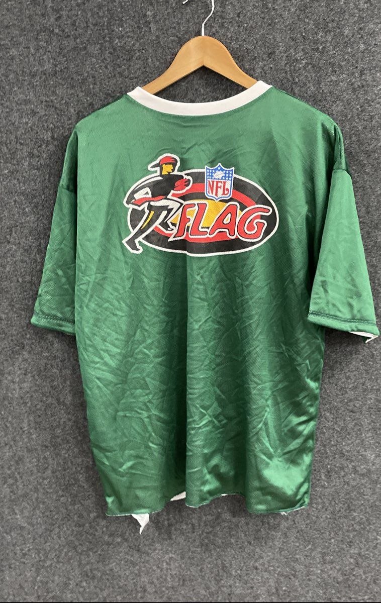 Vintage Y2K Nike NFL Flag Men's New York Jets Reversible Jersey Sega Sports XL