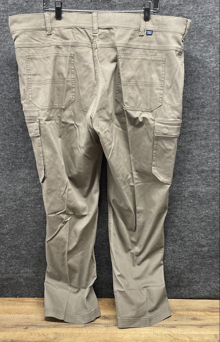 L.L. Bean Men's Dark Cinder Gray BeanFlex Canvas Cargo 2.0 Pants NWT Sz 44x32
