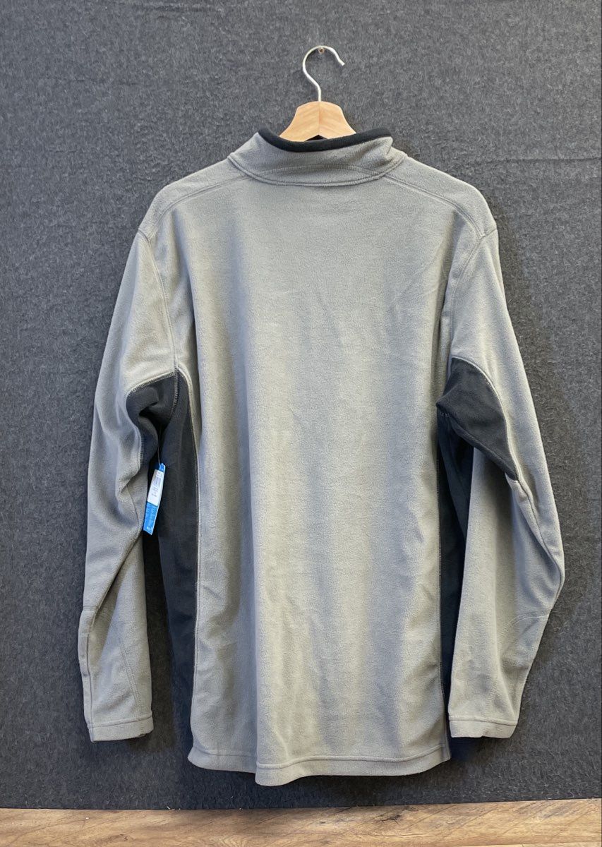 Columbia Men's Pine Ridge Half Zip Fleece Pullover Gray NWT Regular Fit Sz L