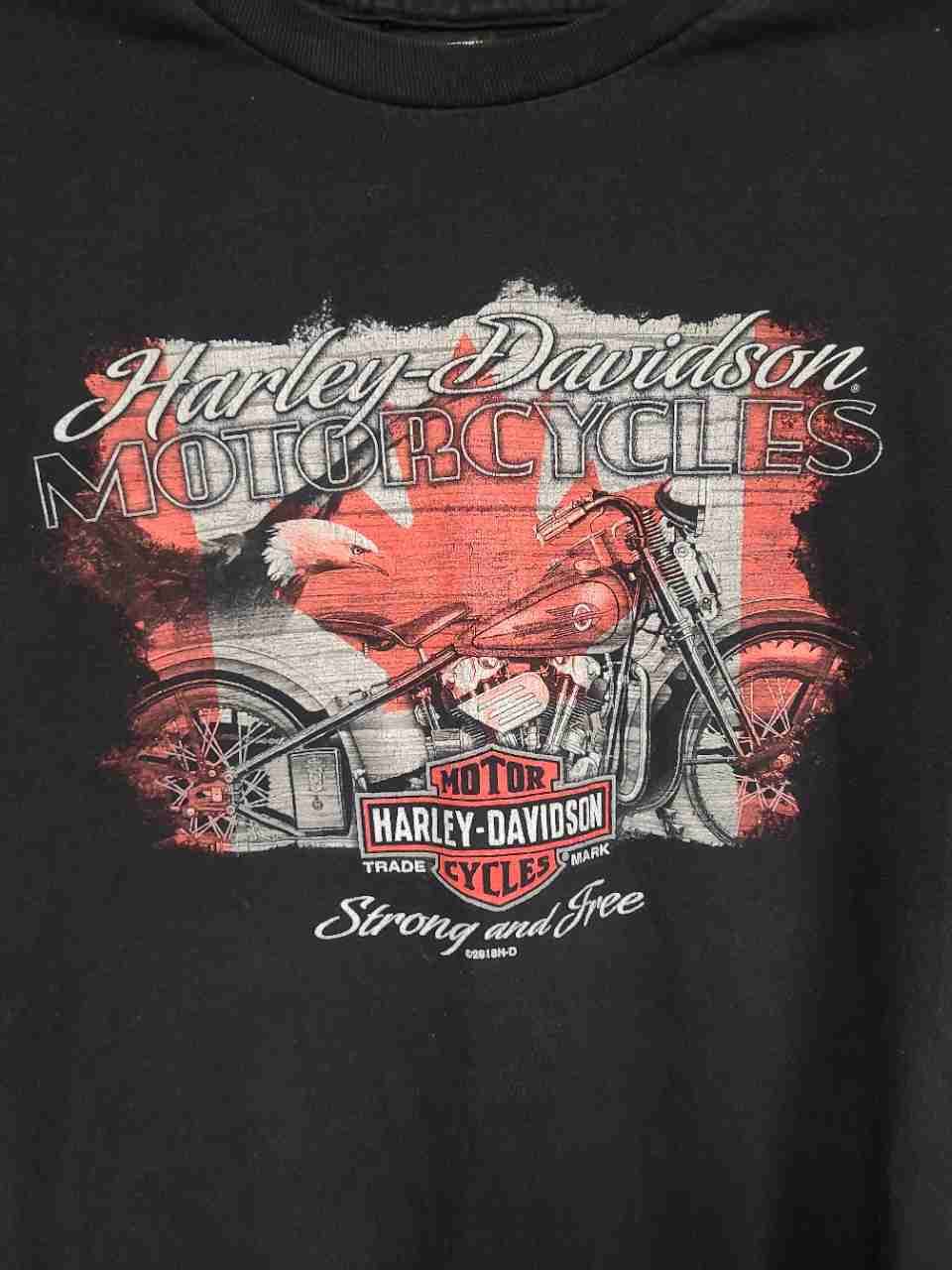 Harley-Davidson Clare's At The Falls Niagara Falls Canada T-Shirt Black Sz L