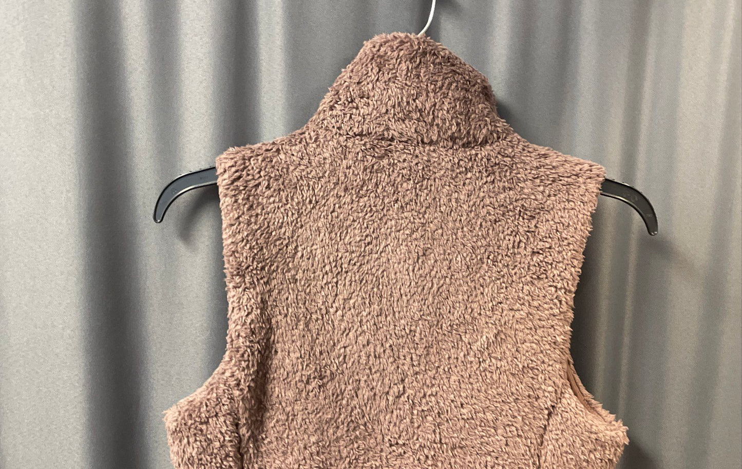 Patagonia Women's Los Gatos Fleece Vest Mauve Pink Full Zip High Pile Fuzzy Sz S