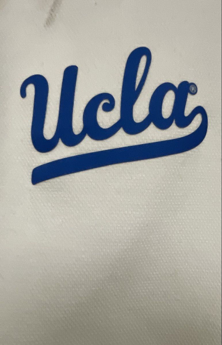 Adidas Women's UCLA Bruins ZNE Full Zip Hooded Jacket White Scuba Sz M