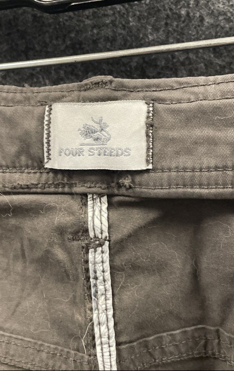 Four Steeds Women's Dark Grey Multi-Pocket Cargo Shorts NWT Model 076 Sz 18