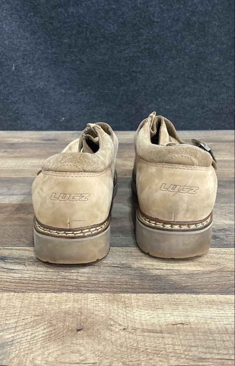 Lugz Morrison Tan Wheat Moc Toe Buckle Strap Casual Shoes Men's Size 9.5