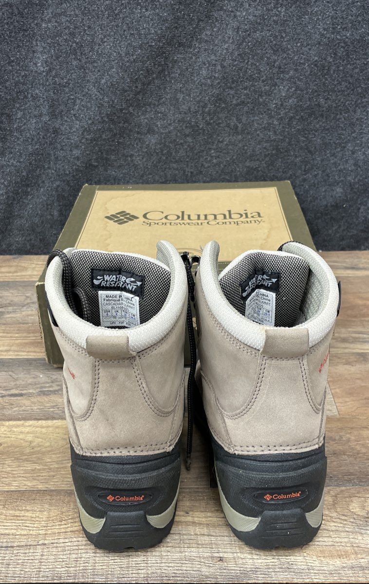 Vintage Columbia Cascadian Summit Tan Black Women's Winter Snow Boots Size 8