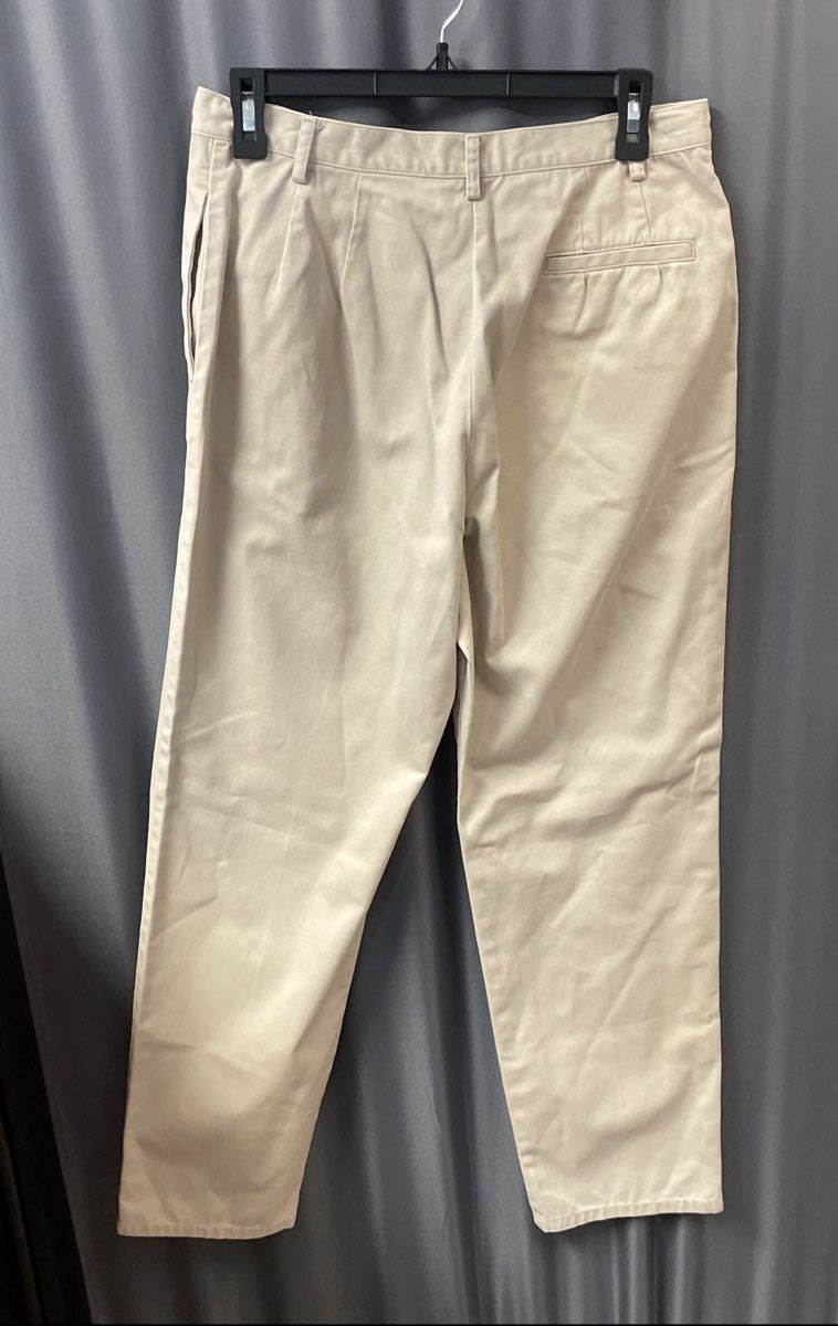 Pendleton Women's Tan Flat Front Cotton Khakis Chino Pants