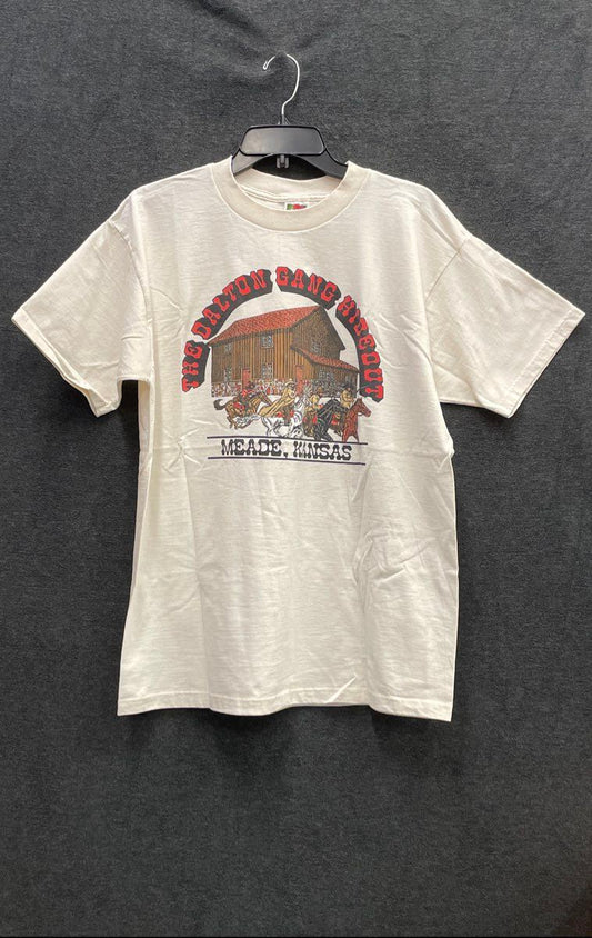 Vintage 90s The Dalton Gang Hideout Meade Kansas Graphic T-Shirt Sz L