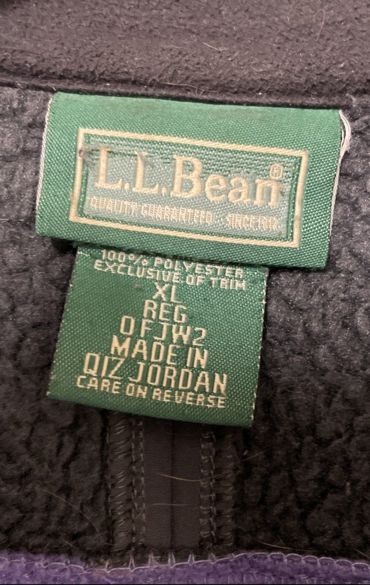 L.L. Bean Women's Pathfinder Polartec Fleece Jacket Purple Gray Size XL