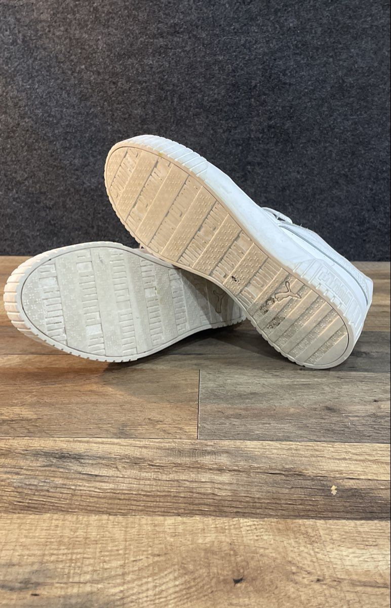 Puma Cali Court White Leather Platform Women's Sneakers Size 8.5
