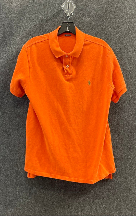 Polo Ralph Lauren Men's Orange Custom Fit Pique Polo Shirt Sz XL