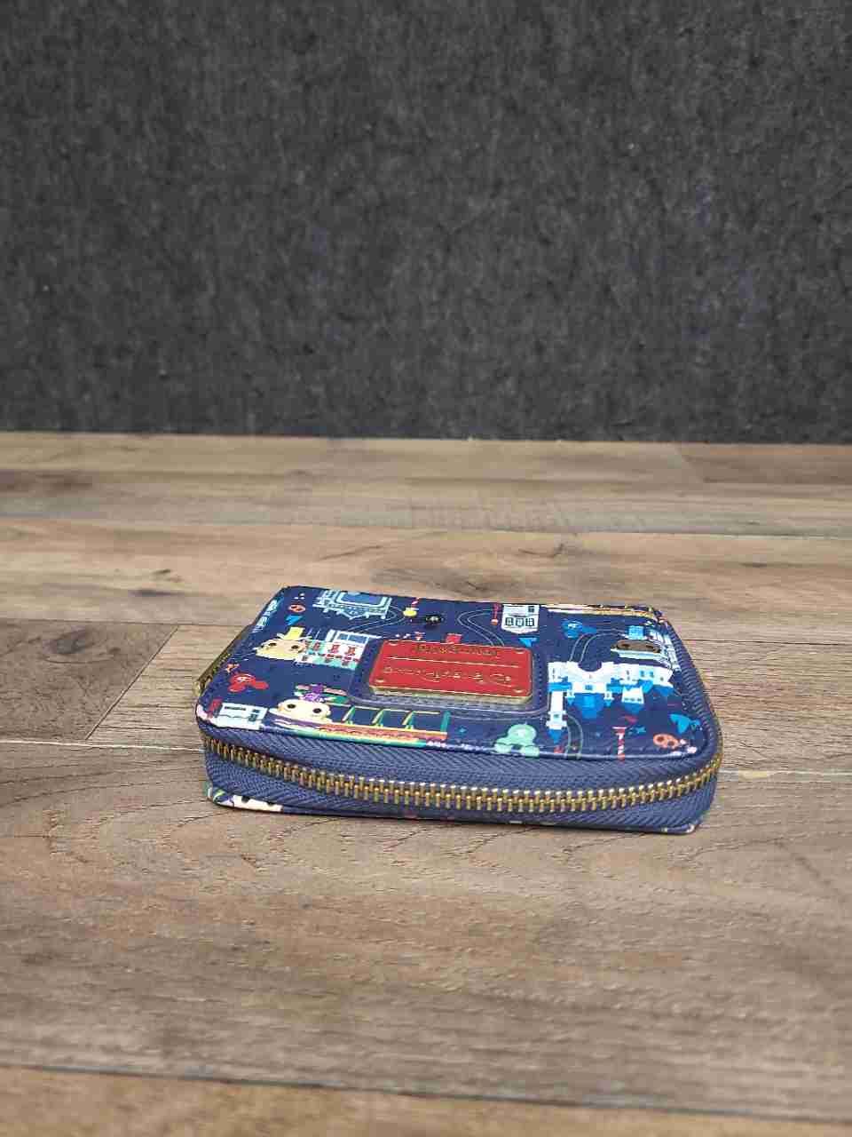 Disney Parks Funko Pop Park Icons Navy Blue Zip Around Wallet