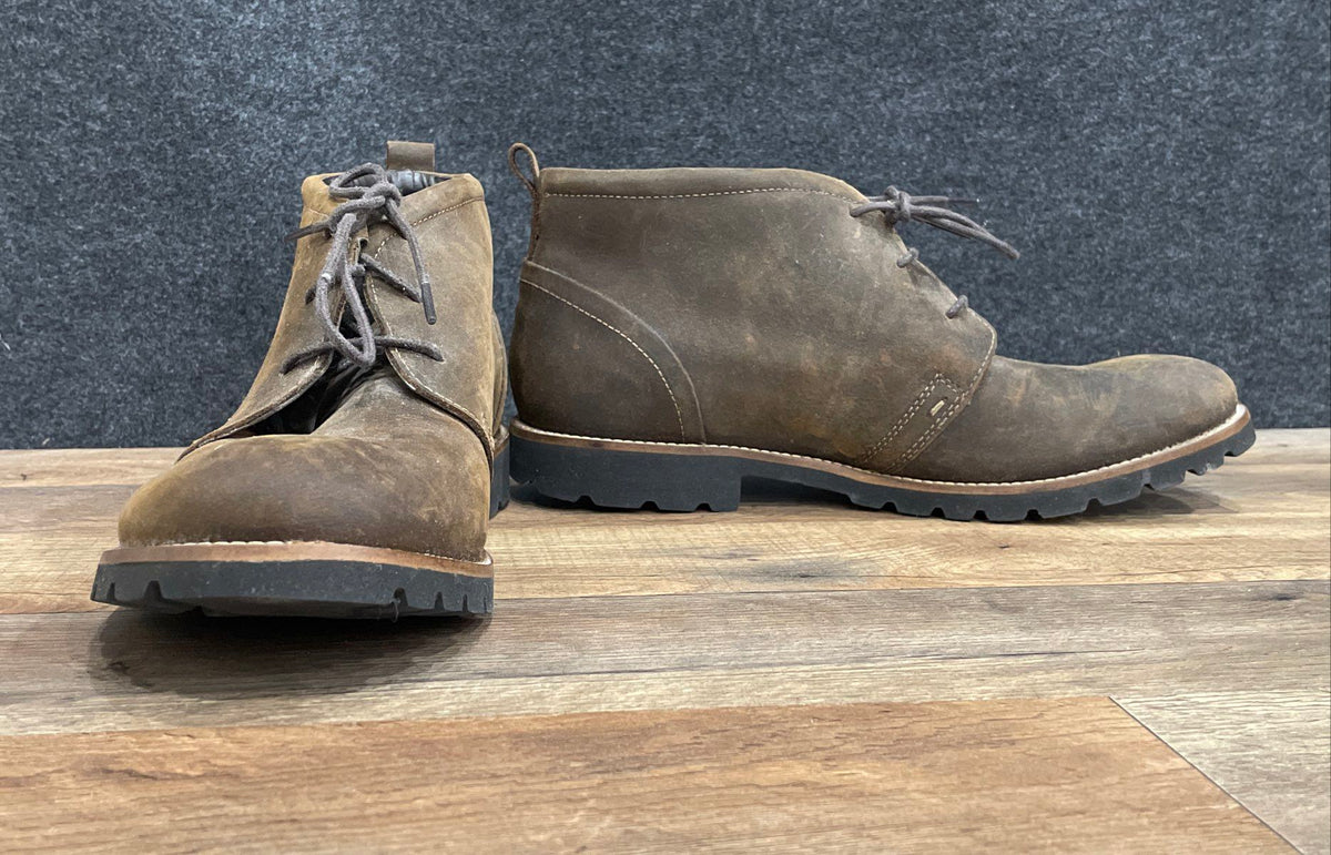 Rockport Men's Brown Leather Chukka Desert Boots Size 9
