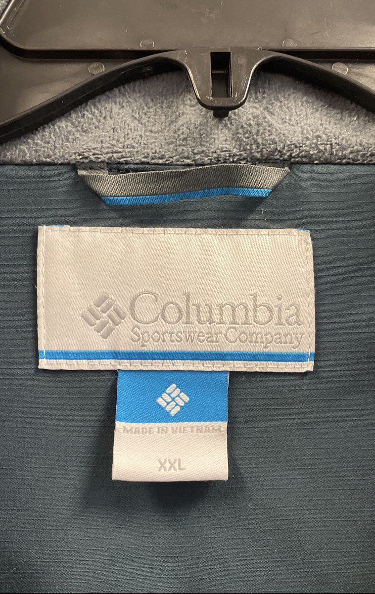 Columbia Men's Green Softshell Fleece Lined Full Zip Jacket Sz XXL