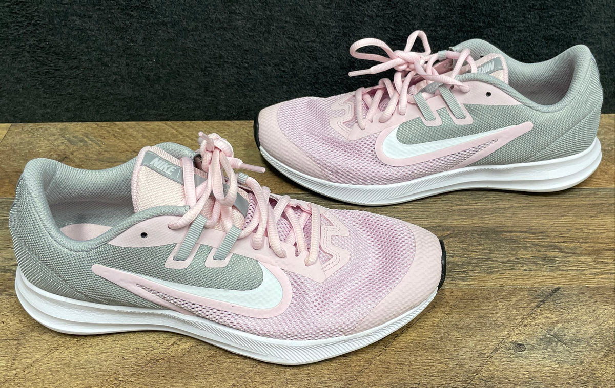 Nike Downshift 9 Pink White Grey Youth Running Shoes Size 7Y
