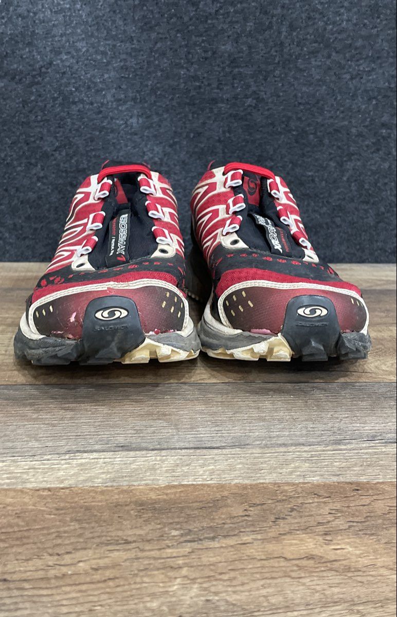 Salomon XR Crossmax 1 Guidance Red Black Trail Running Shoes Men's Size 8.5
