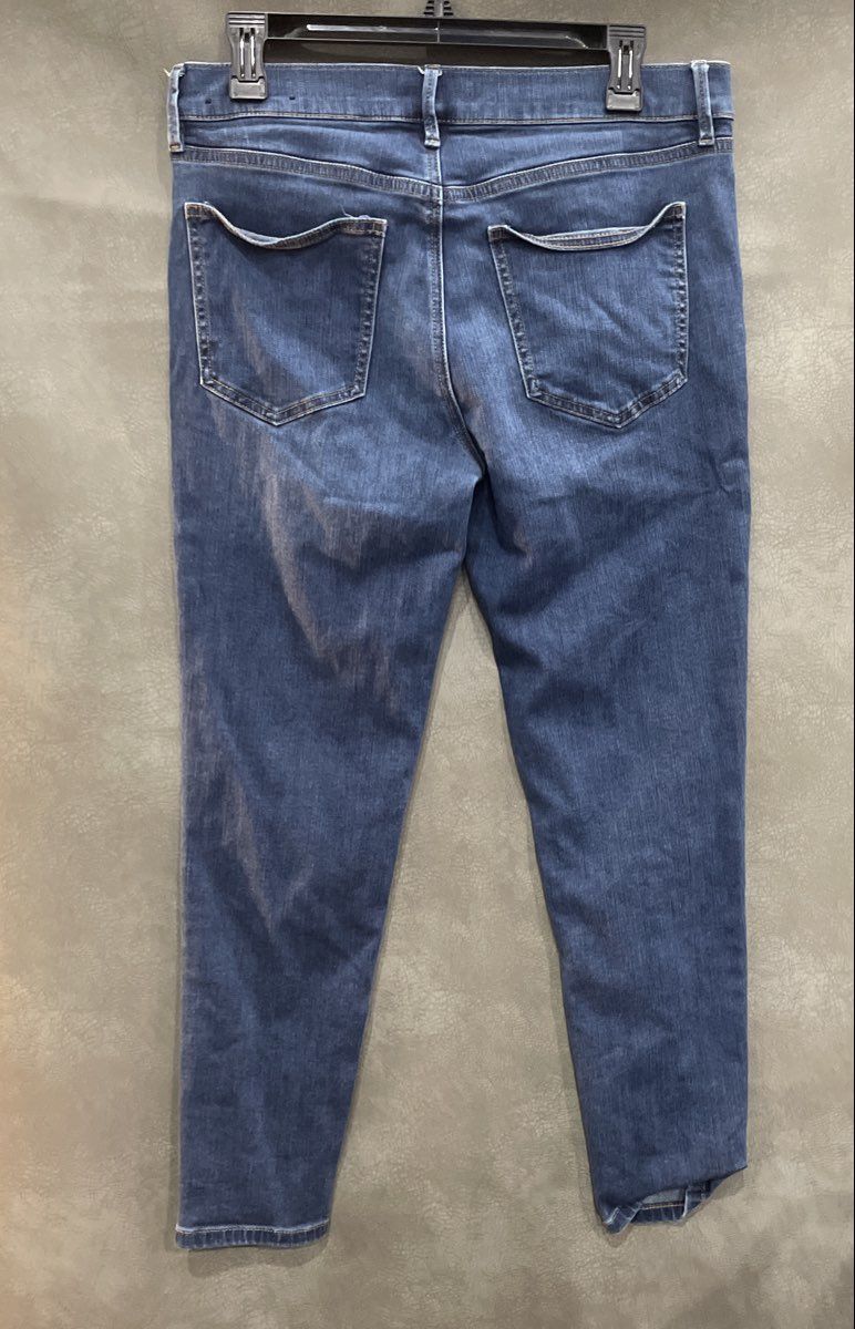 Ann Taylor Women's Blue The Skinny Button Fly Stretch Denim Jeans Size 8
