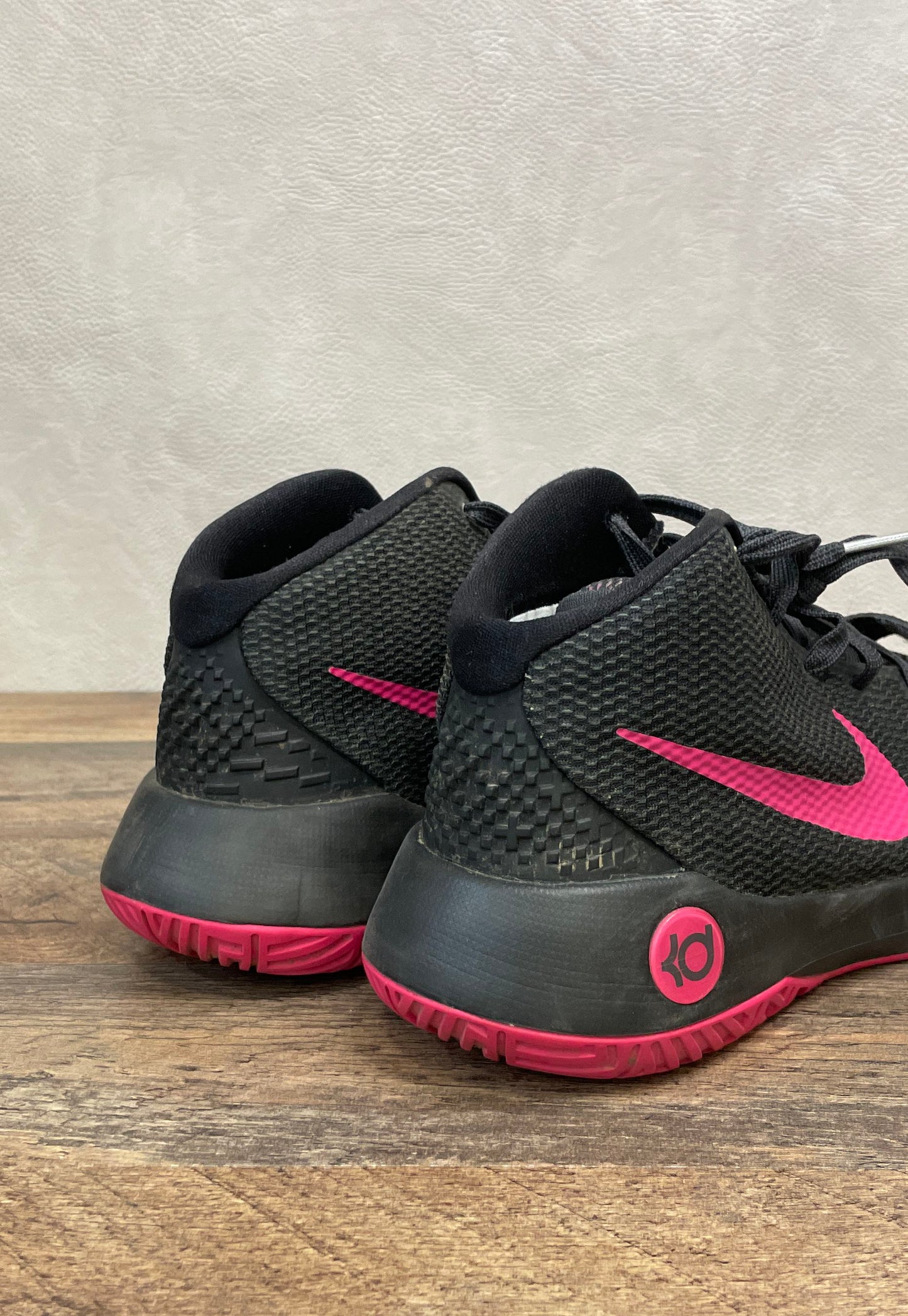 Nike KD Trey 5 III Black Pink Basketball Shoes Size 7Y