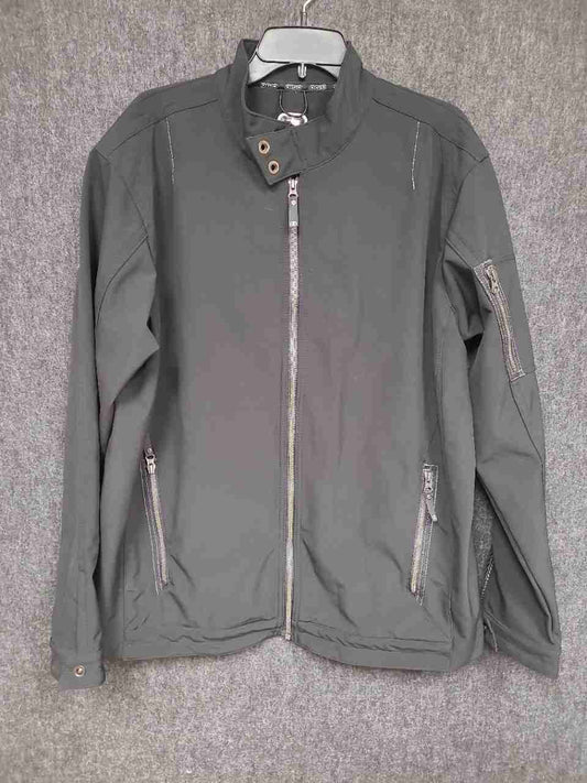Ogio Men's Black Intake Softshell Full Zip Mock Neck Jacket Size XL