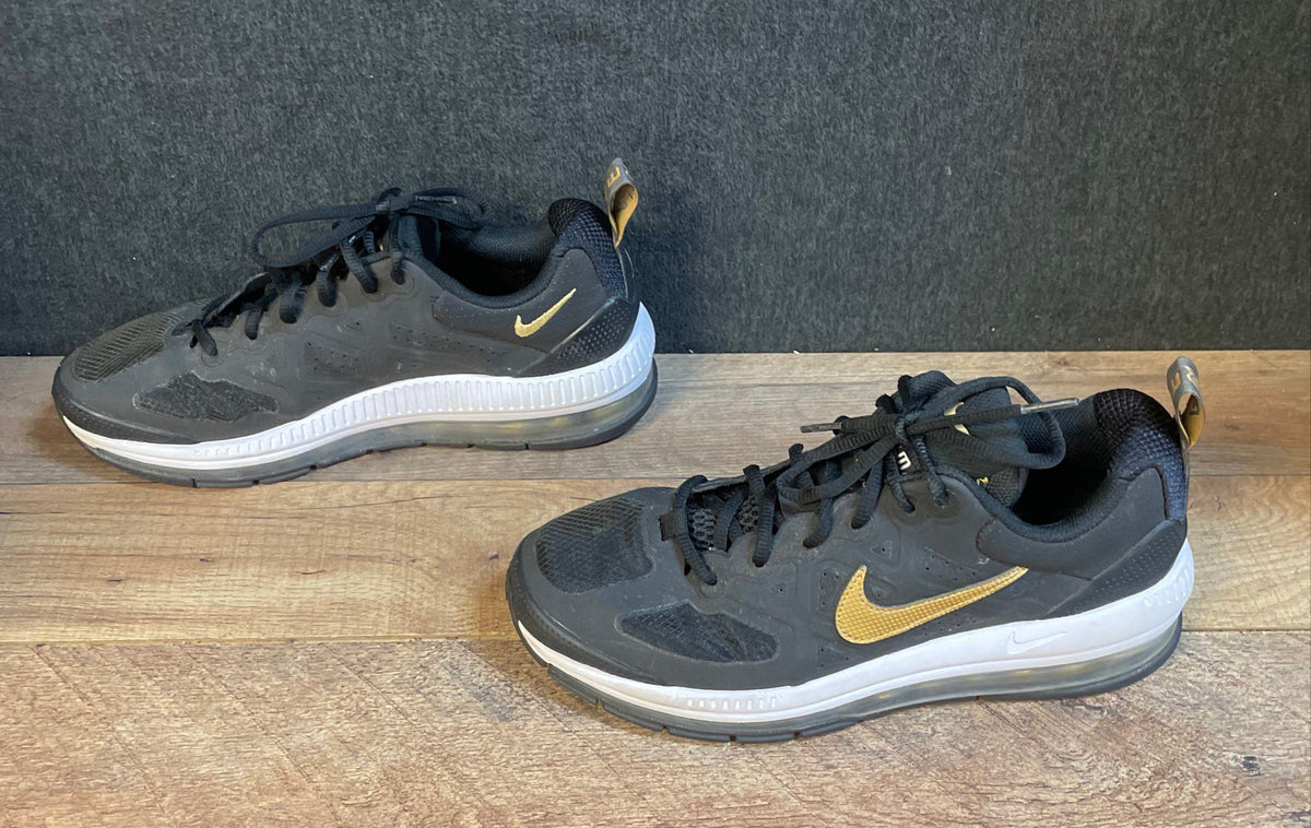 Nike Air Max LTD 3 Black White Metallic Gold Sneakers Size 8.5